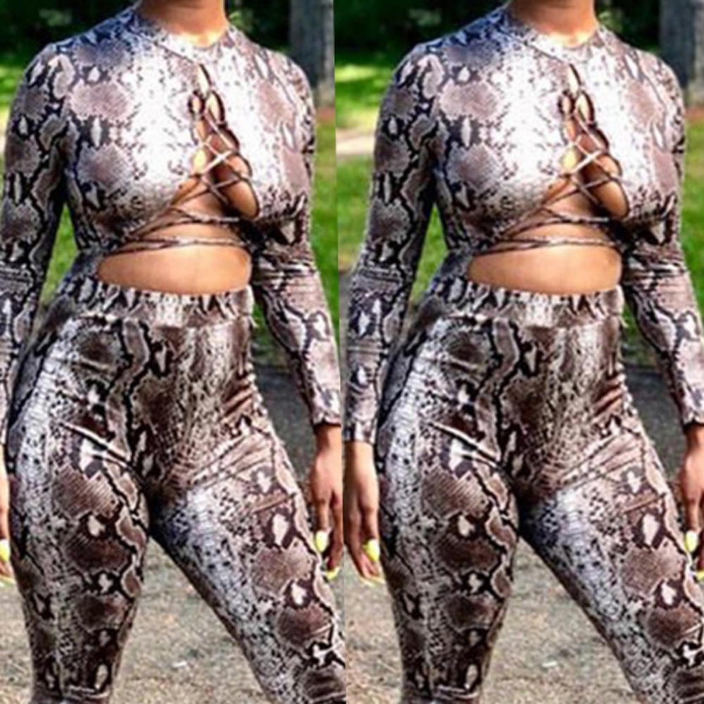 Snakeskin Printed Twilled Satin One Peace